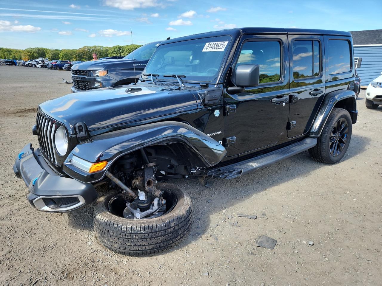 2023 Jeep Wrangler Sahara 4Xe black null hybrid 1C4JJXP68PW557119 photo #1