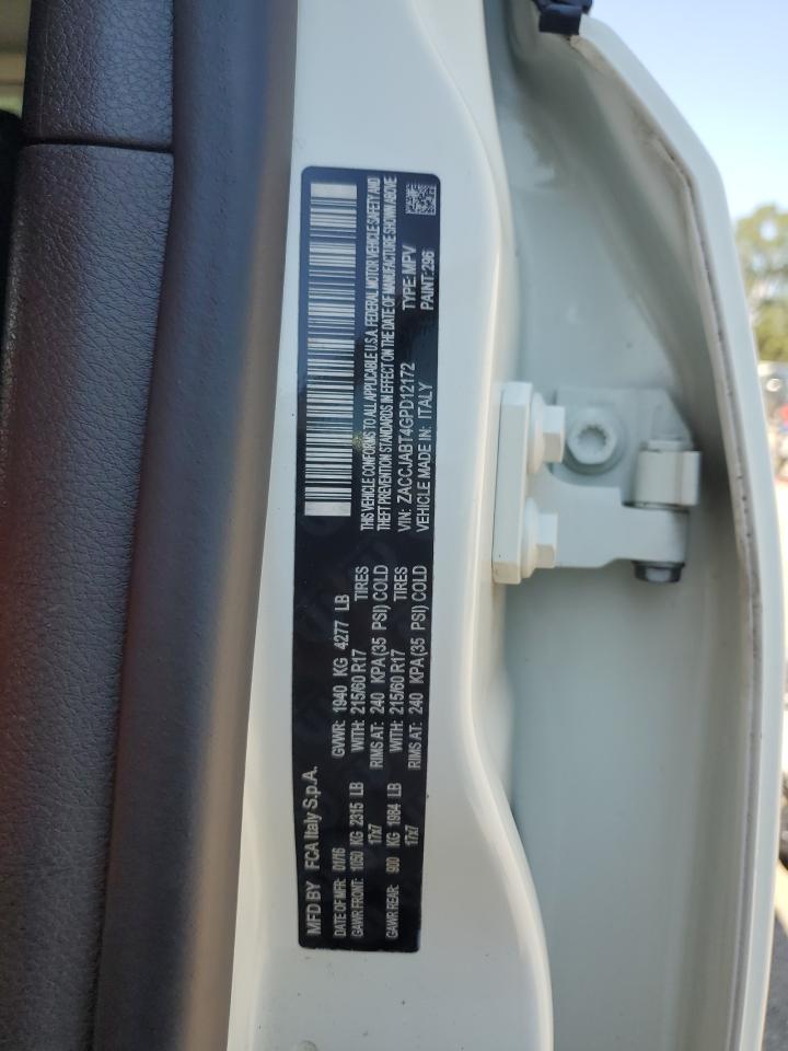 2016 Jeep Renegade Latitude VIN: ZACCJABT4GPD12172 Lot: 80801855