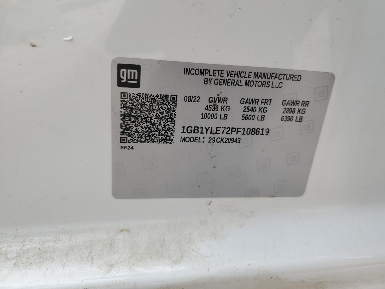 2023 Chevrolet Silverado K2500 Heavy Duty VIN: 1GB1YLE72PF108619 Lot: 80111965