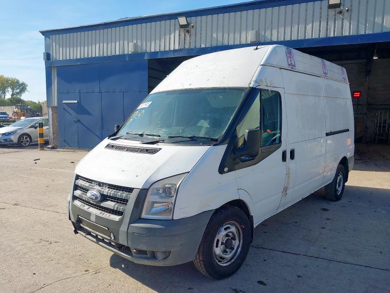 2008 FORD TRANSIT 140 T350L RWD HIGH ROOF VAN TDCI 140PS for sale at Copart SANDY