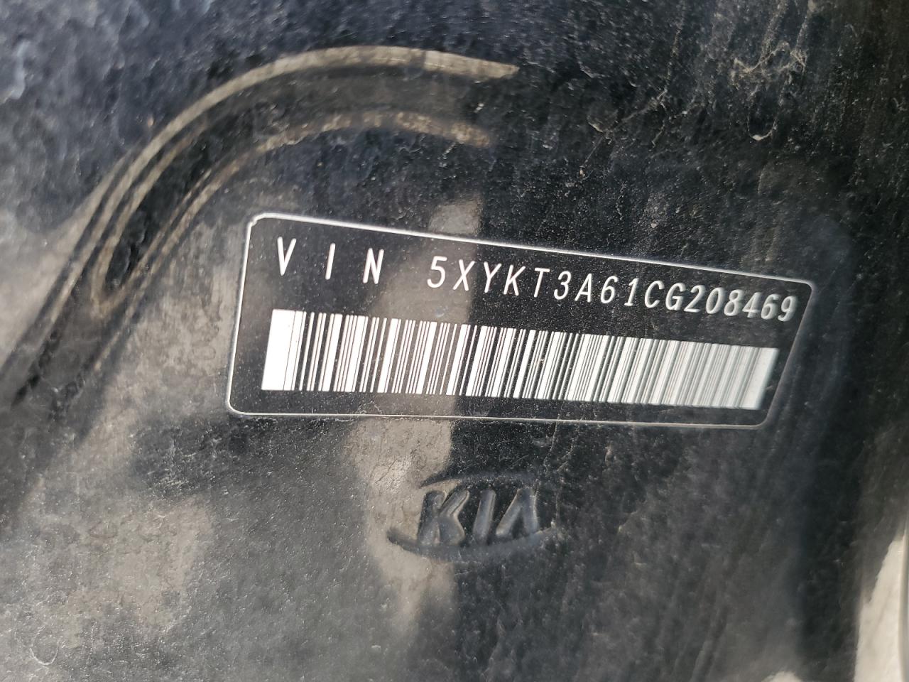 2012 Kia Sorento Base VIN: 5XYKT3A61CG208469 Lot: 72083285