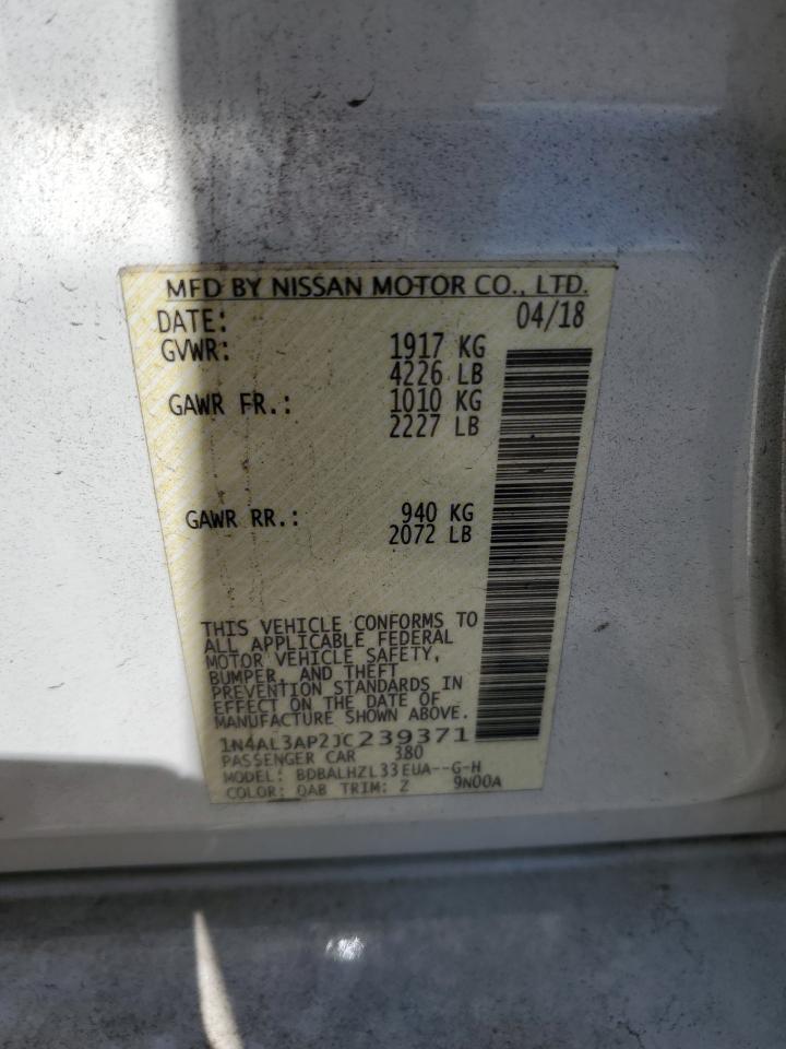 2018 Nissan Altima 2.5 VIN: 1N4AL3AP2JC239371 Lot: 84559085