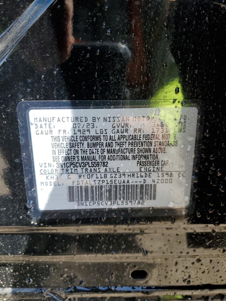 2023 Nissan Kicks Sv VIN: 3N1CP5CV3PL559782 Lot: 70771025