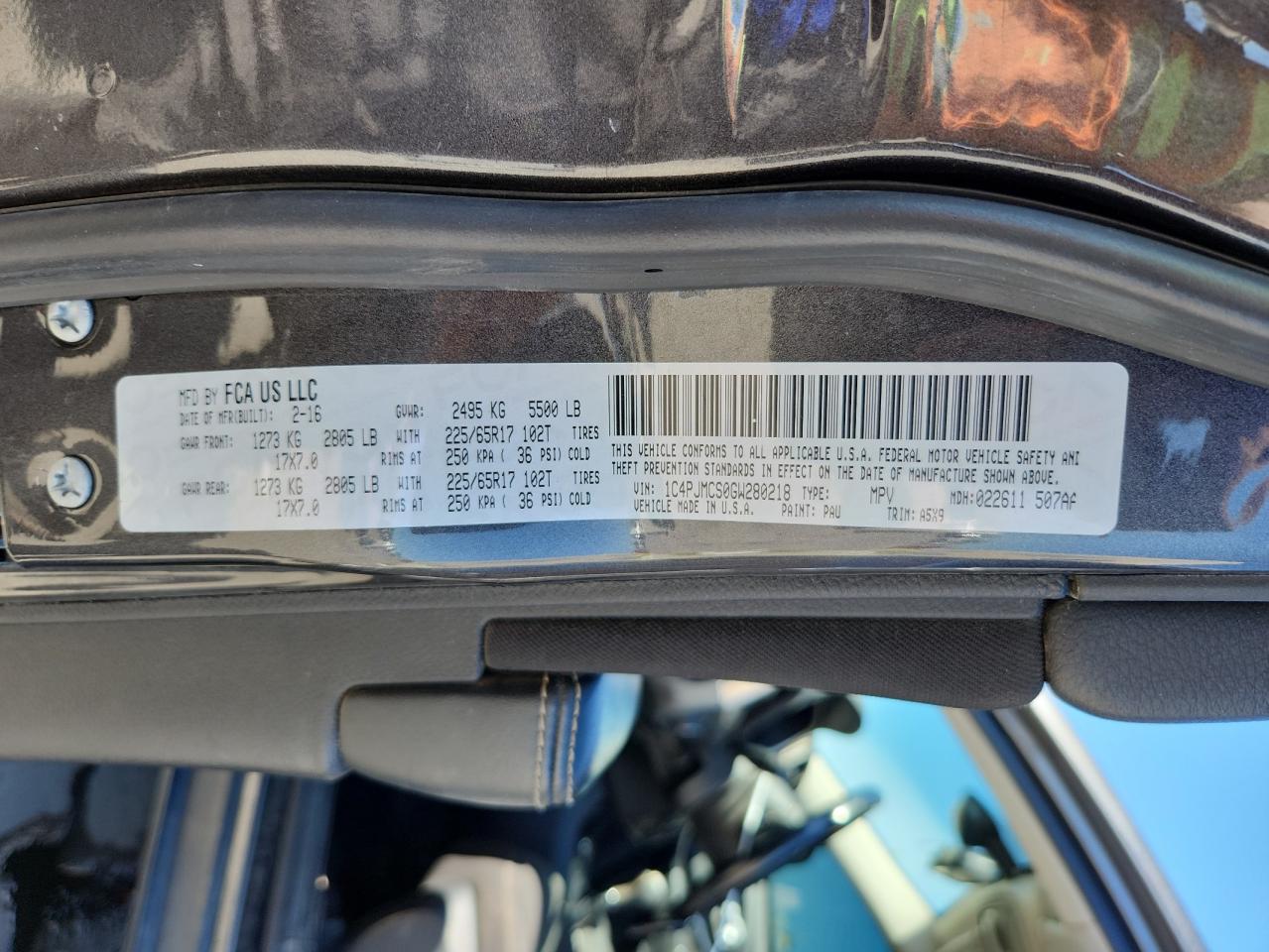 2016 Jeep Cherokee Latitude VIN: 1C4PJMCS0GW280218 Lot: 80150725