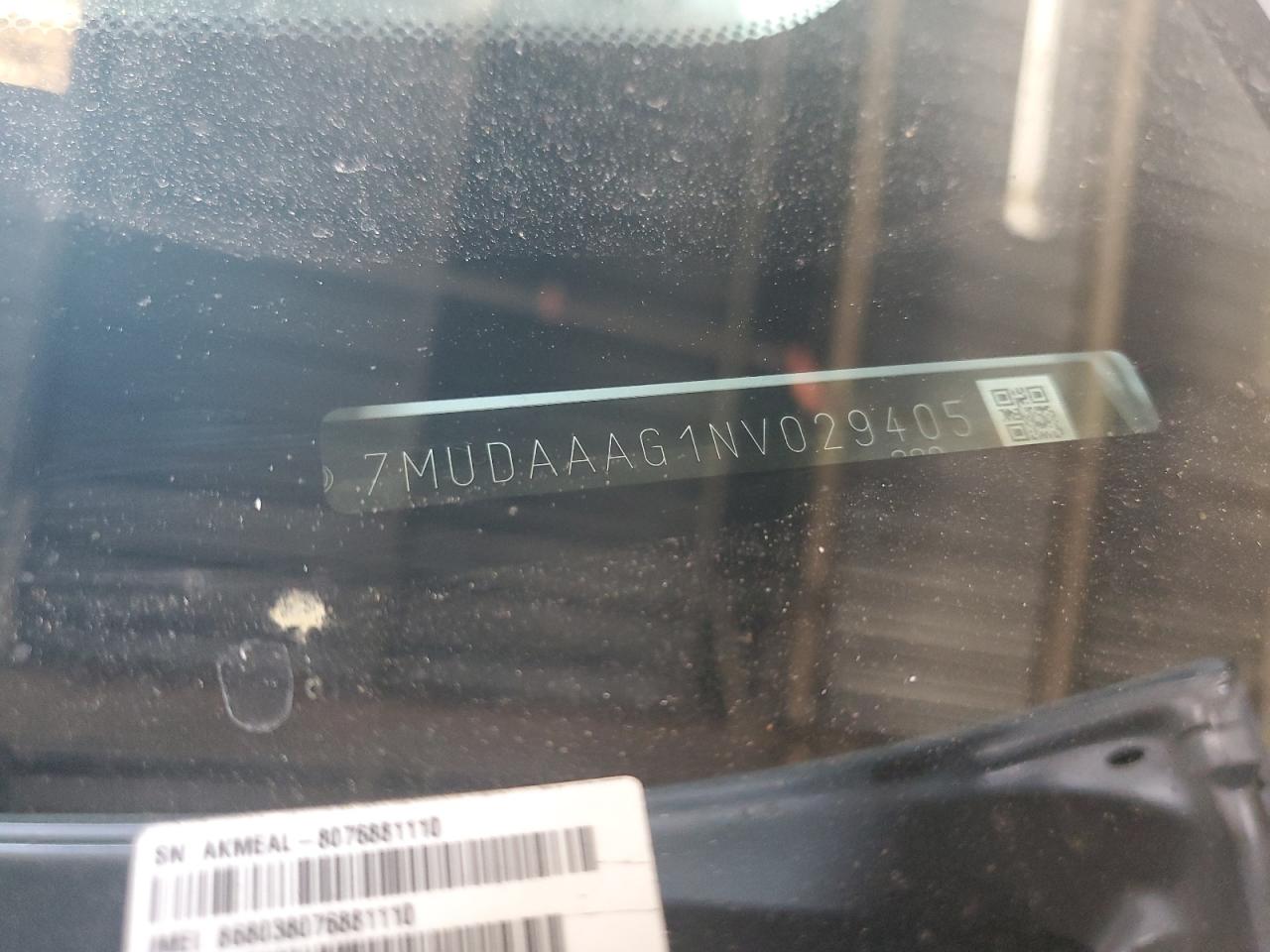 2022 Toyota Corolla Cross Xle VIN: 7MUDAAAG1NV029405 Lot: 72008055