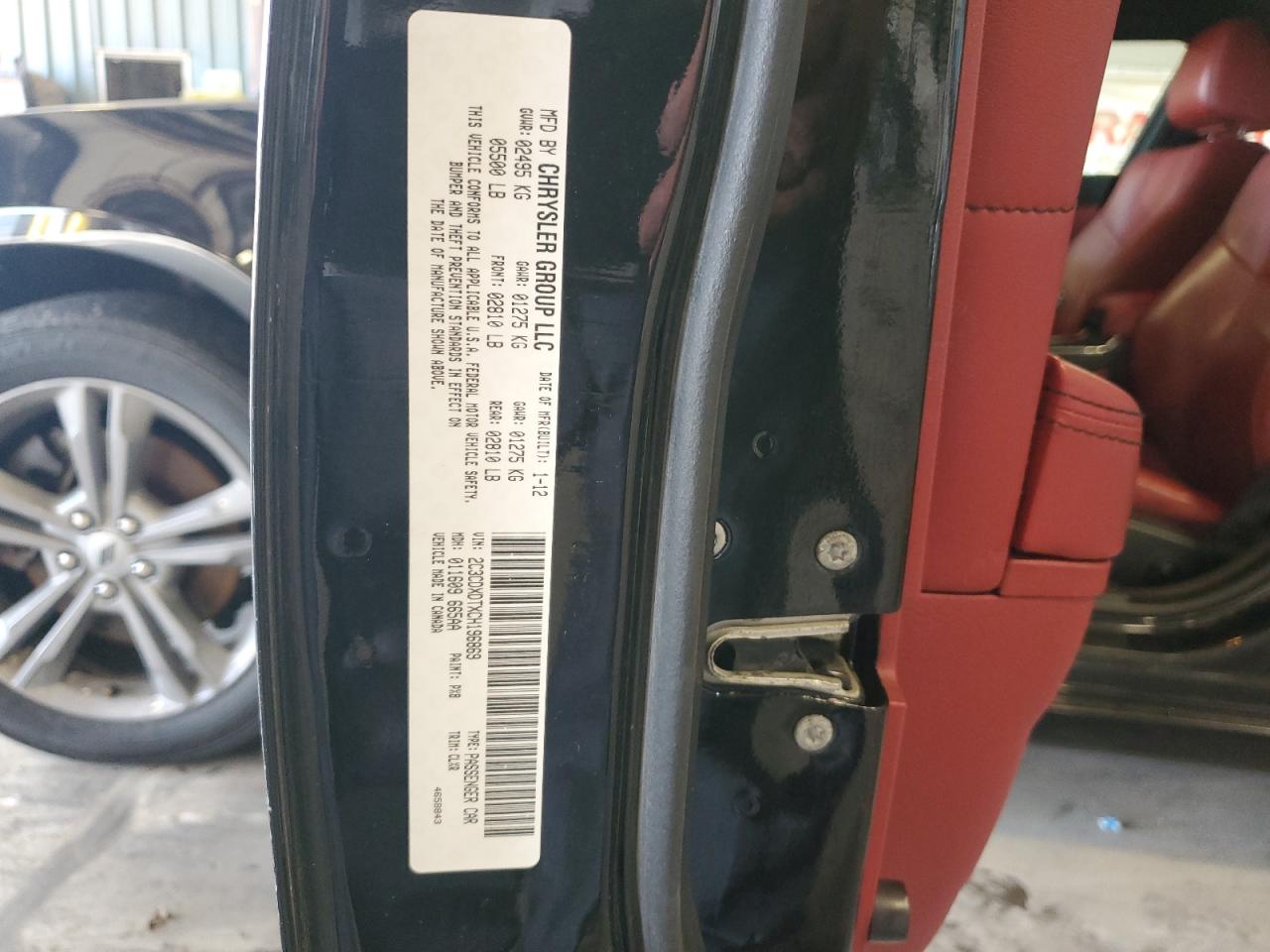 2012 Dodge Charger R/T VIN: 2C3CDXDTXCH196869 Lot: 82151905