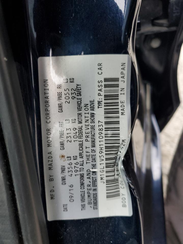 2017 Mazda 6 Touring VIN: JM1GL1V59H1109837 Lot: 81863515