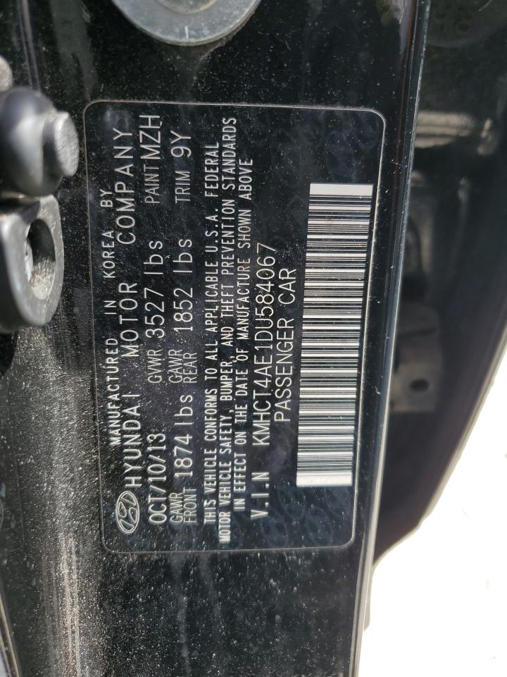 2013 Hyundai Accent Gls VIN: KMHCT4AE1DU584067 Lot: 81895045