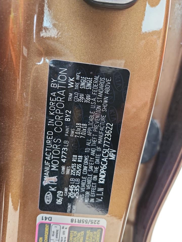 2020 Kia Sportage S VIN: KNDP6CAC5L7723622 Lot: 70925705