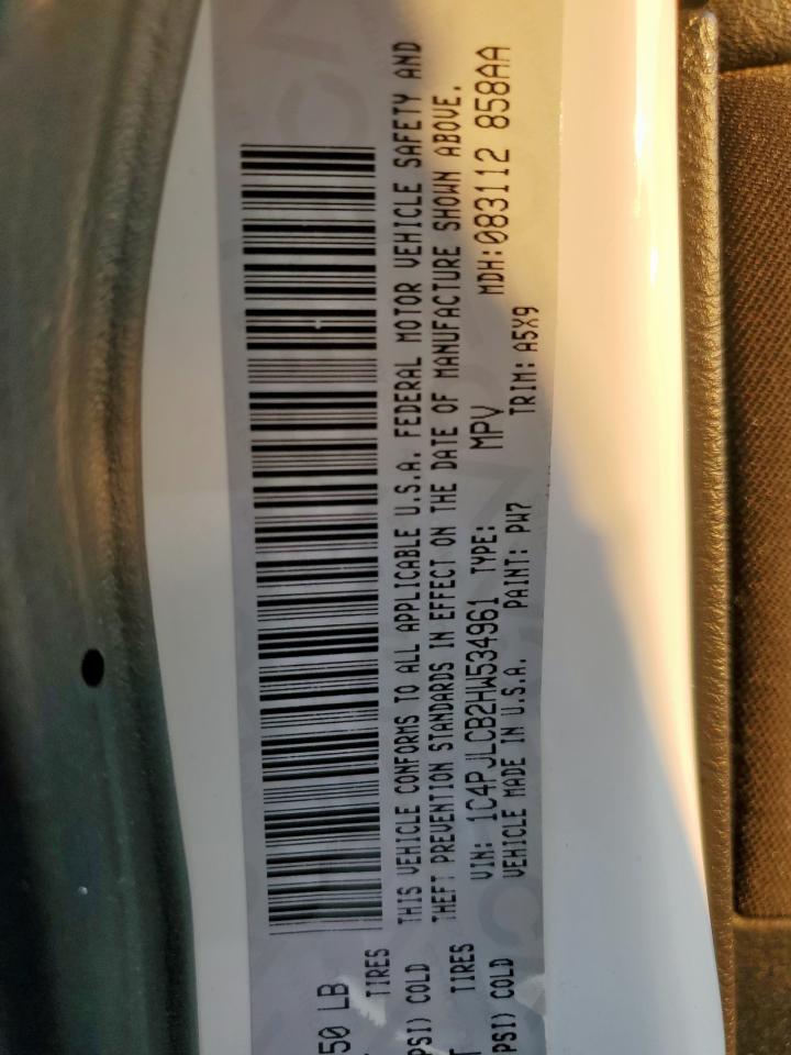 2017 Jeep Cherokee Latitude VIN: 1C4PJLCB2HW534961 Lot: 71718715