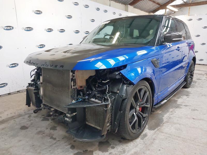 2021 LAND ROVER RANGE ROVER SPRT SVR CRBN  for sale at Copart BELFAST