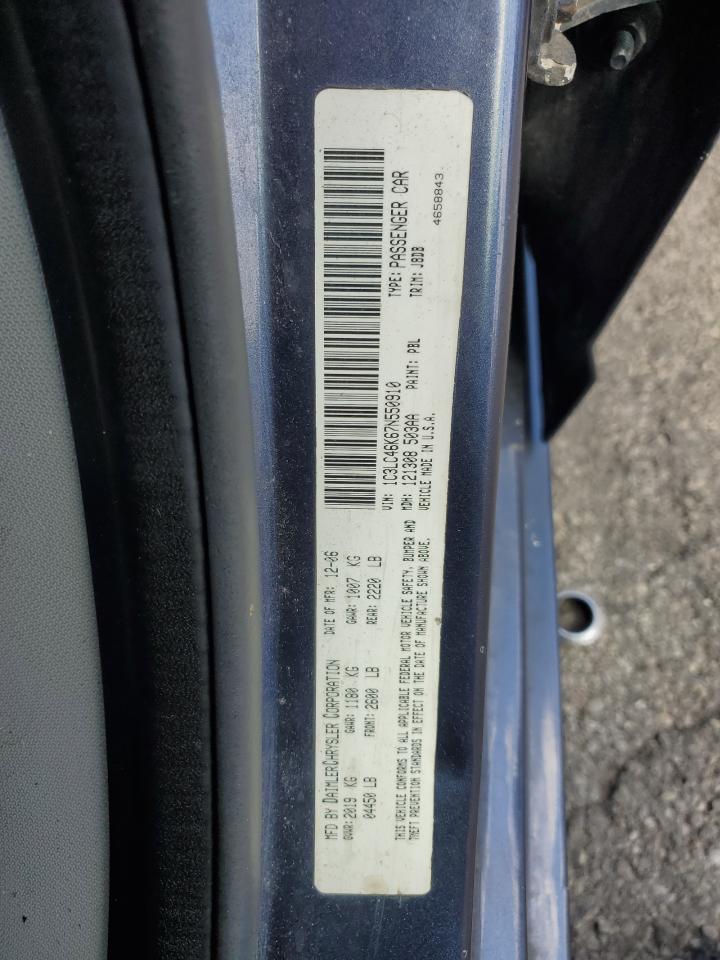 2007 Chrysler Sebring VIN: 1C3LC46K67N550910 Lot: 70861555