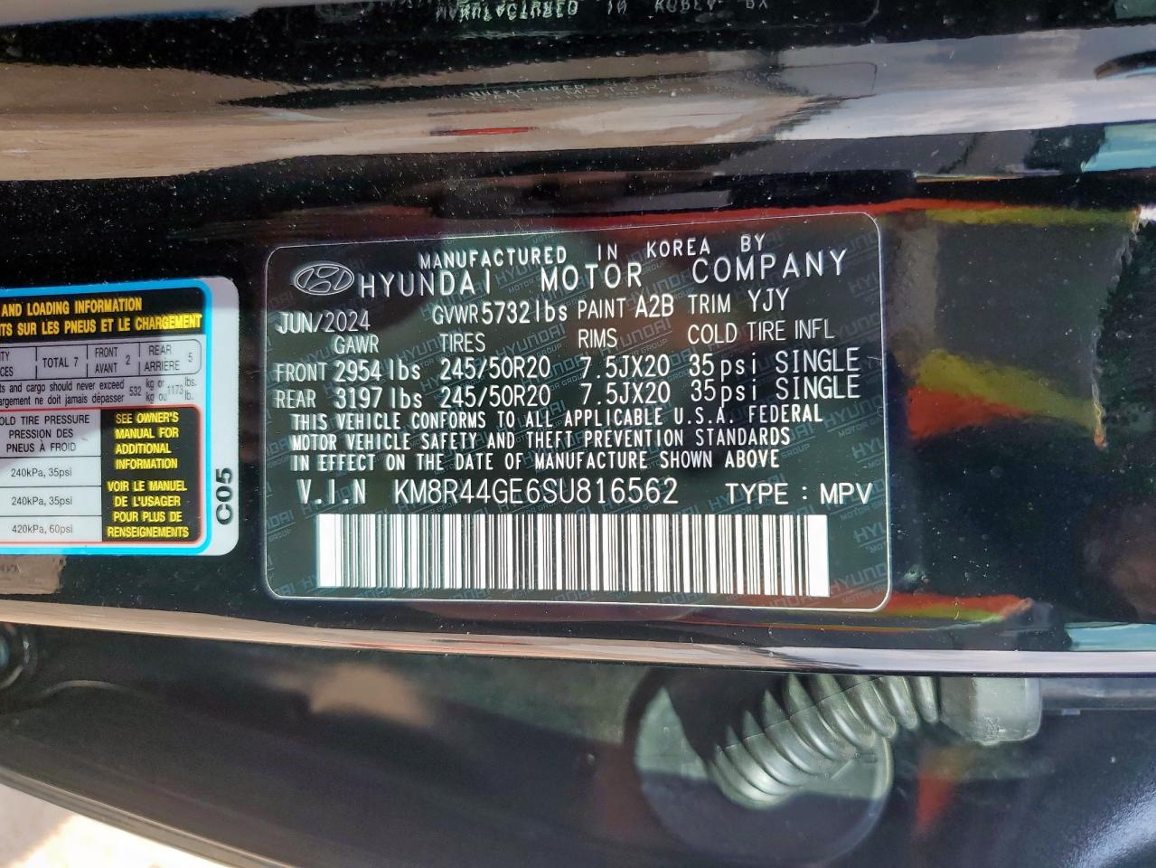 2025 Hyundai Palisade Sel Premium VIN: KM8R44GE6SU816562 Lot: 83850595