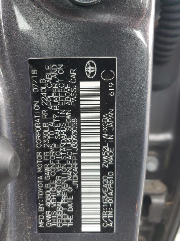 2018 Toyota Prius Prime VIN: JTDKARFP1J3093058 Lot: 81253135