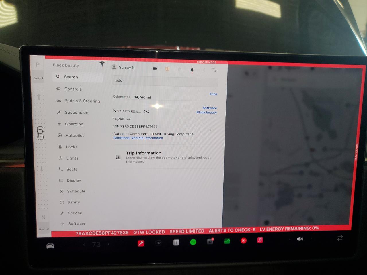 2023 Tesla Model X VIN: 7SAXCDE58PF427636 Lot: 81063615