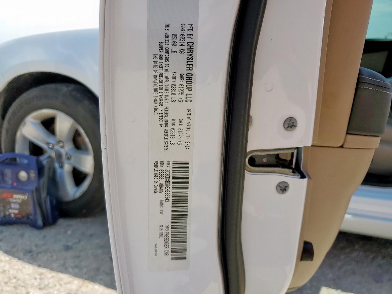 2014 Dodge Charger Se VIN: 2C3CDXBG0EH366343 Lot: 71724285