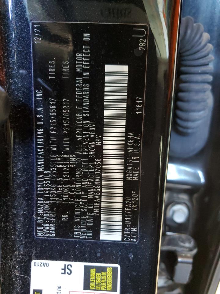 2022 Toyota Corolla Cross Le VIN: 7MUBAABG8NV007066 Lot: 80451625