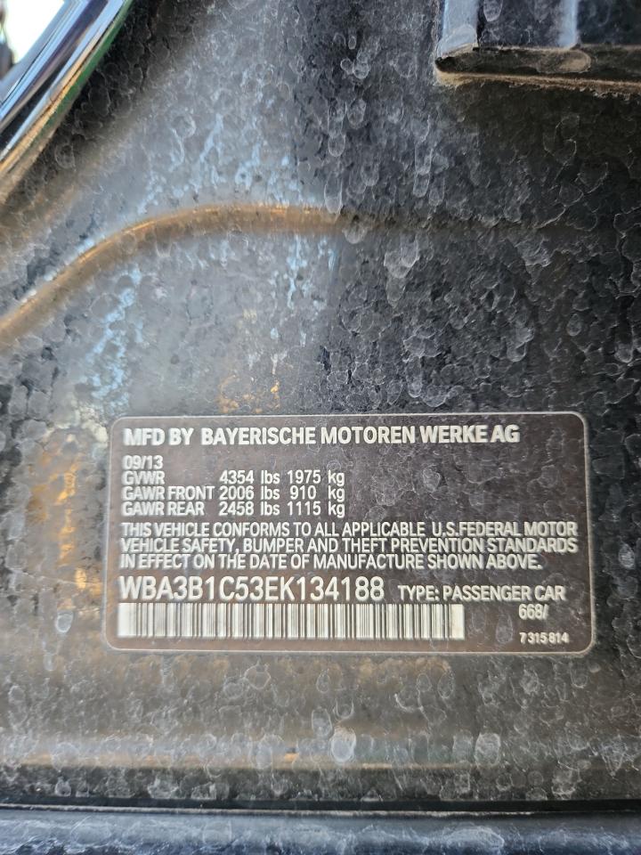 2014 BMW 320 I VIN: WBA3B1C53EK134188 Lot: 70865535