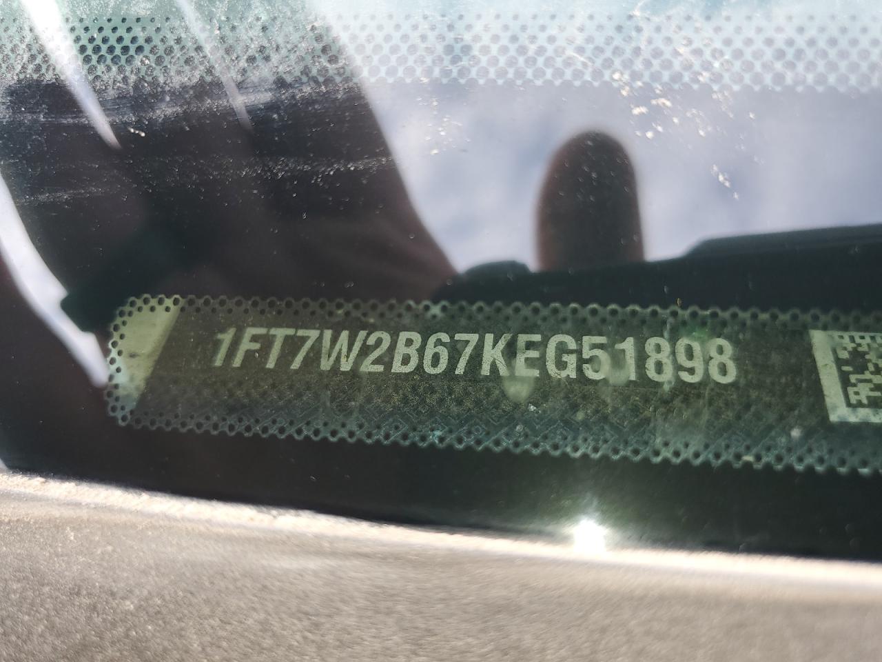 2019 Ford F250 Super Duty VIN: 1FT7W2B67KEG51898 Lot: 81112655