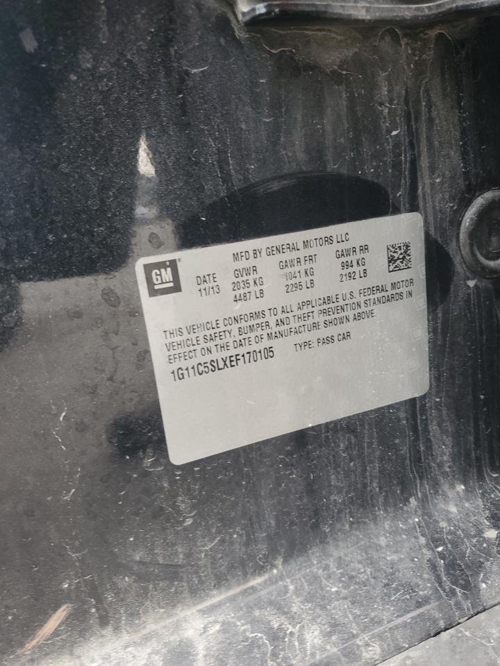 2014 Chevrolet Malibu 1Lt VIN: 1G11C5SLXEF170105 Lot: 81701095