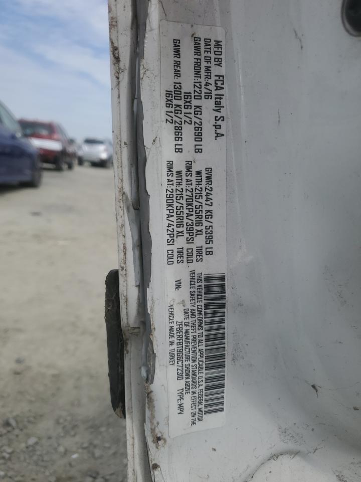 2016 Ram Promaster City Slt VIN: ZFBERFBT9G6C72310 Lot: 81508015