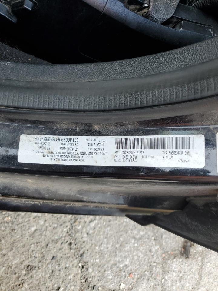 2012 Chrysler 200 Limited VIN: 1C3CCBCG5CN151727 Lot: 71615725