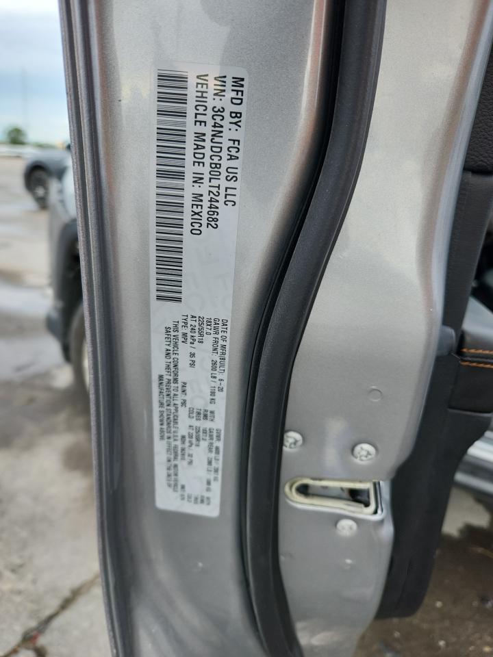 2020 Jeep Compass Limited VIN: 3C4NJDCB0LT244682 Lot: 82124275