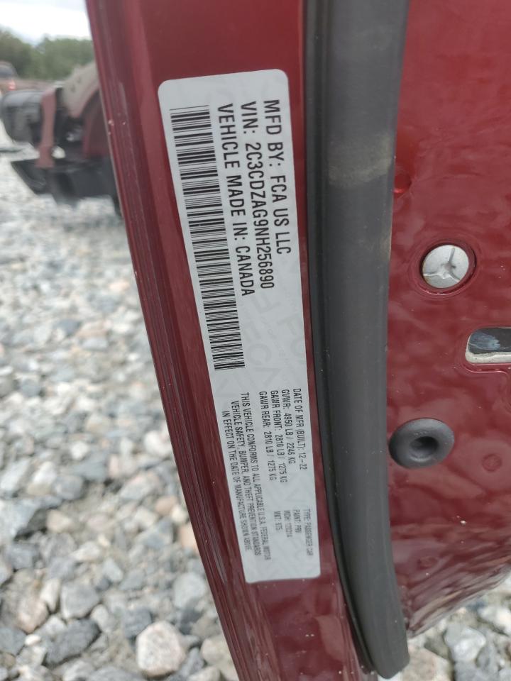 2022 Dodge Challenger Sxt VIN: 2C3CDZAG9NH256890 Lot: 84188625