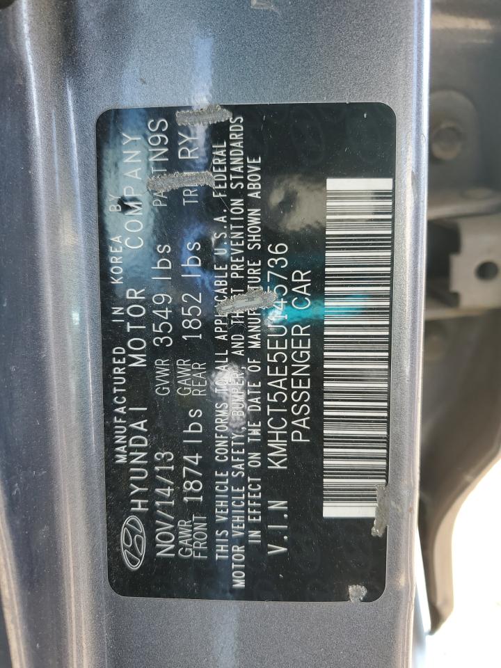 2014 Hyundai Accent Gls VIN: KMHCT5AE5EU145736 Lot: 71474955