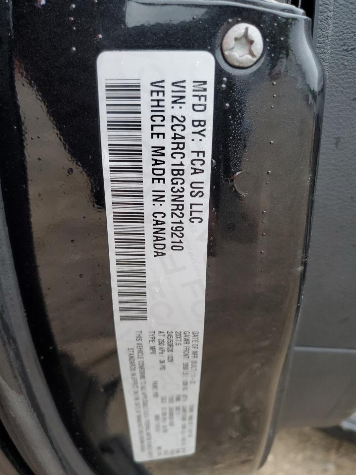 2022 Chrysler Pacifica Touring L VIN: 2C4RC1BG3NR219210 Lot: 81490045