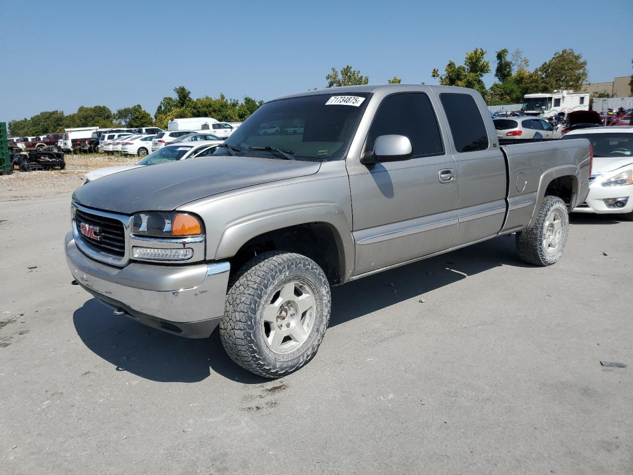 2000 GMC New Sierra K1500 grey pickup gas 2GTEK19T1Y1244033 photo #1