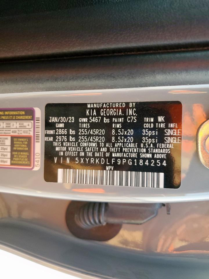 2023 Kia Sorento Sx VIN: 5XYRKDLF9PG184254 Lot: 81407255