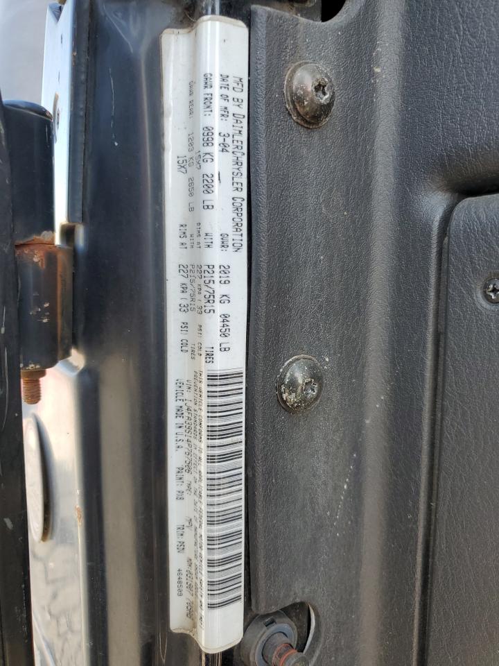 2004 Jeep Wrangler VIN: 1J4FA39S14P767506 Lot: 81744215