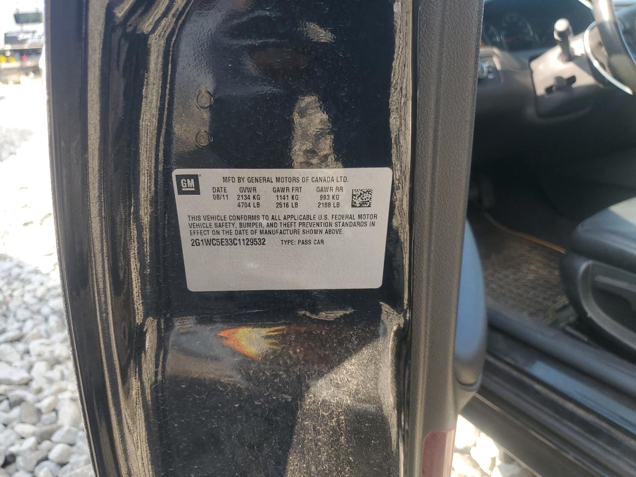 2012 Chevrolet Impala Ltz VIN: 2G1WC5E33C1129532 Lot: 80563825