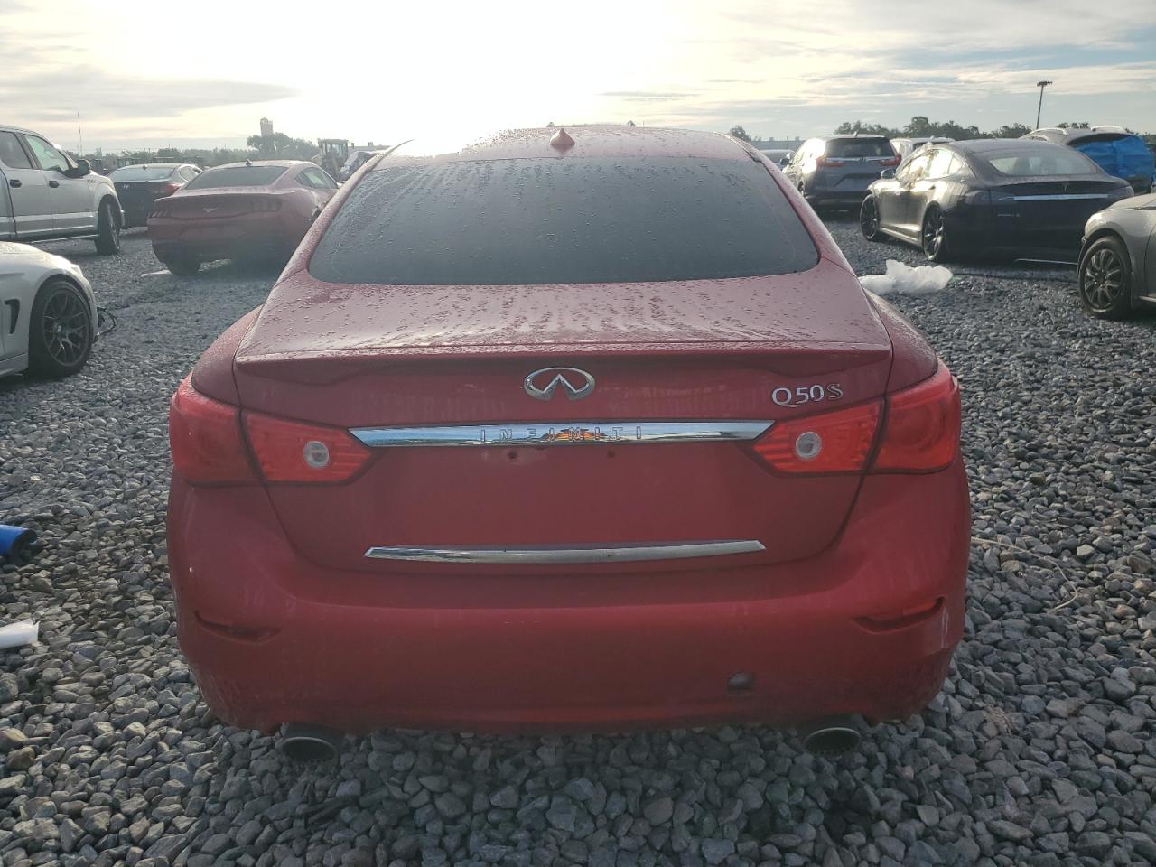 2017 Infiniti Q50 Red Sport 400 VIN: JN1FV7AP7HM850487 Lot: 81698835