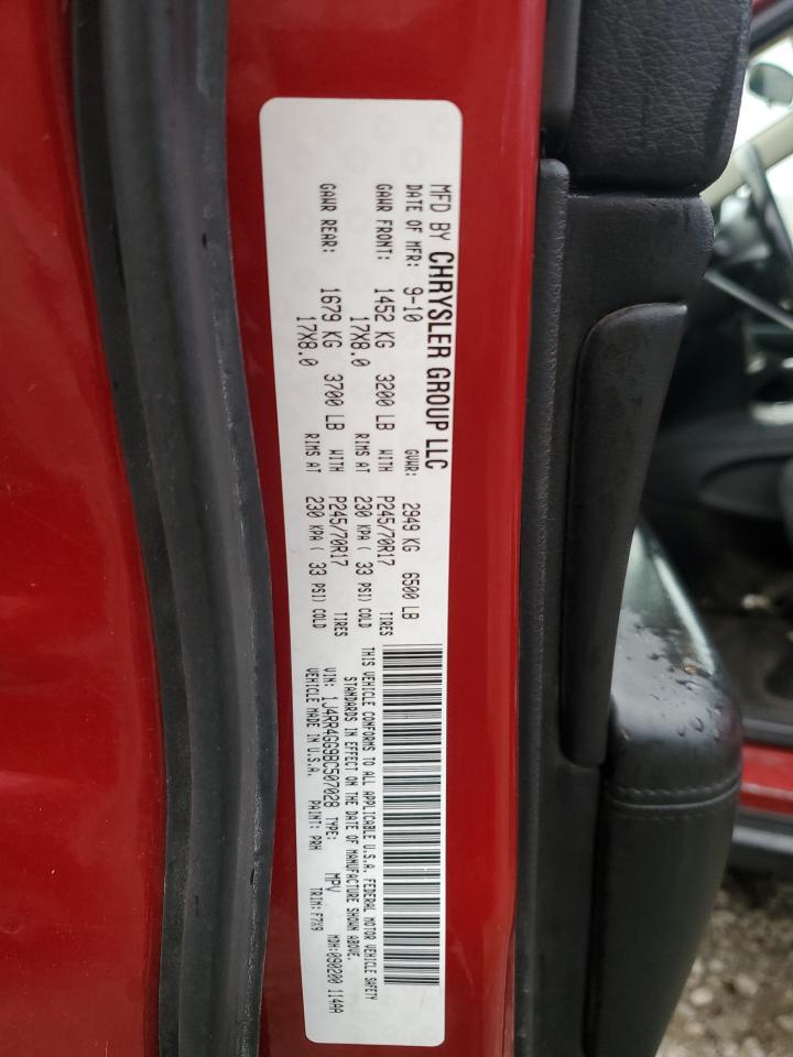 2011 Jeep Grand Cherokee Laredo VIN: 1J4RR4GG9BC507028 Lot: 83778795