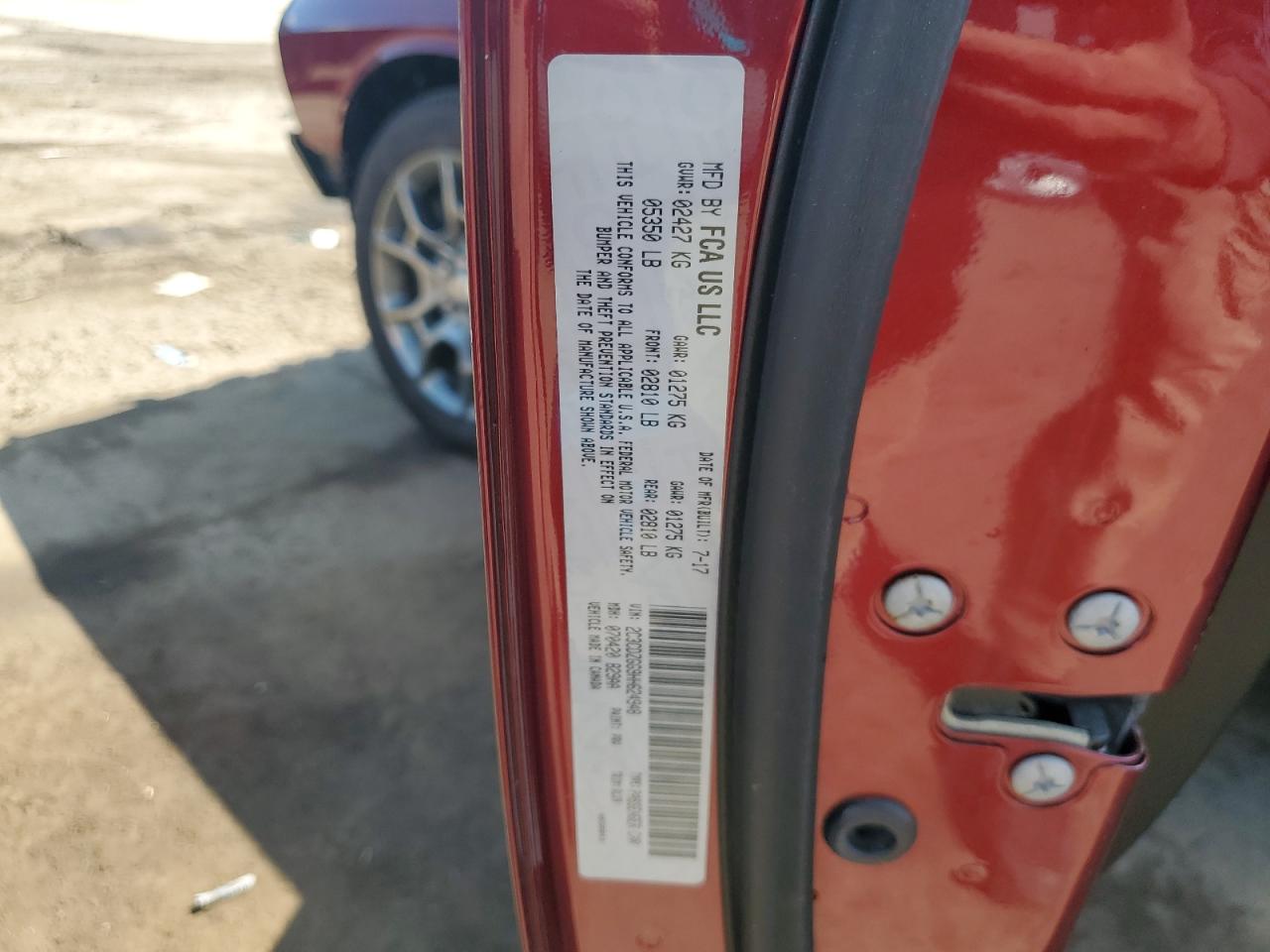 2017 Dodge Challenger Gt VIN: 2C3CDZGG9HH624948 Lot: 71506655