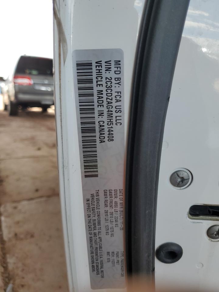 2021 Dodge Challenger Sxt VIN: 2C3CDZAG4MH514408 Lot: 71281315