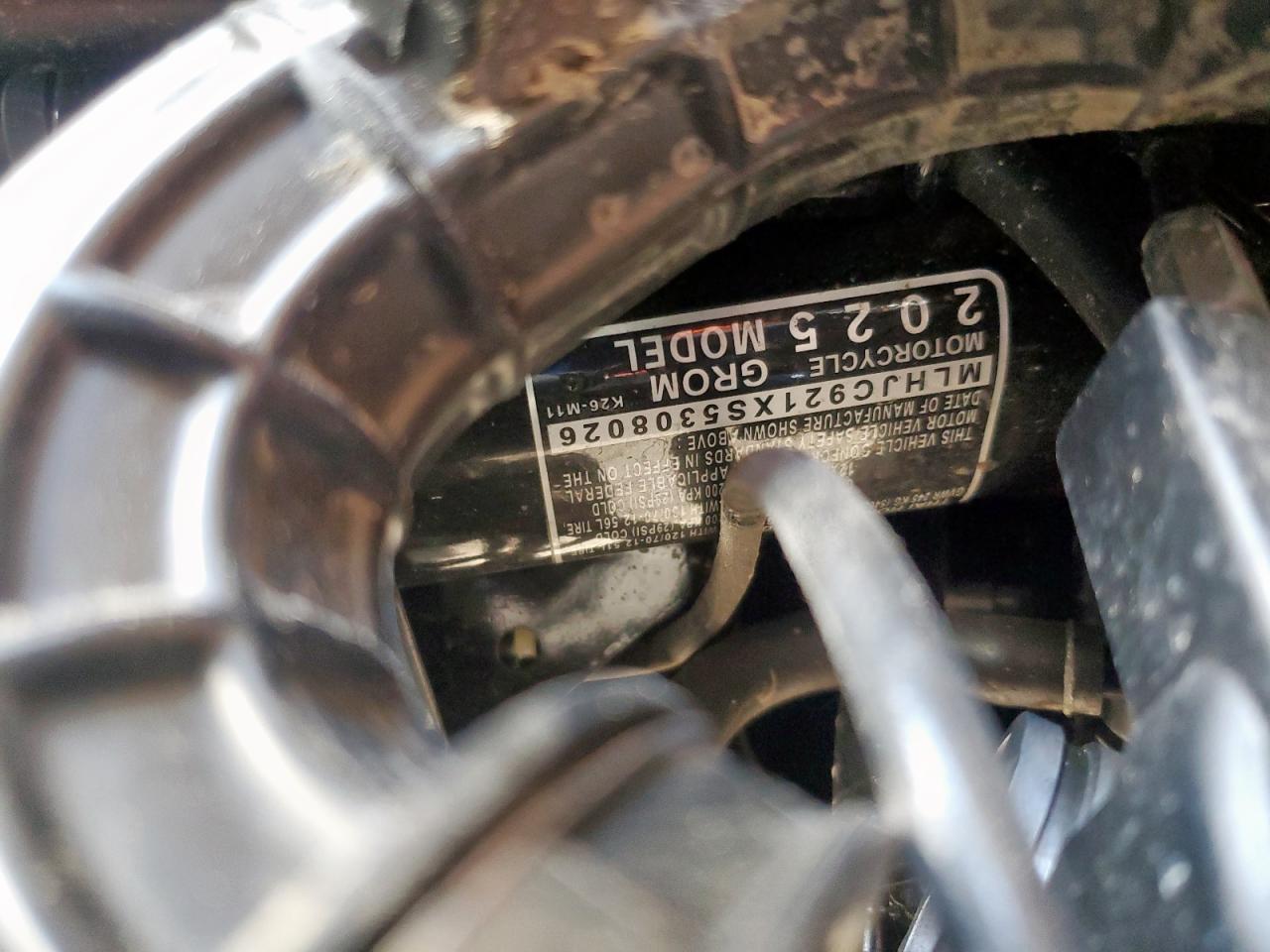 2025 Honda Grom 125 VIN: MLHJC921XS5308026 Lot: 80802965