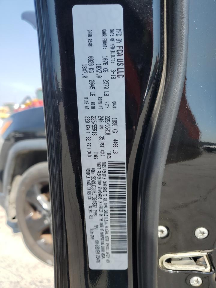 2018 Jeep Compass Latitude VIN: 3C4NJCBB0JT304937 Lot: 80927165