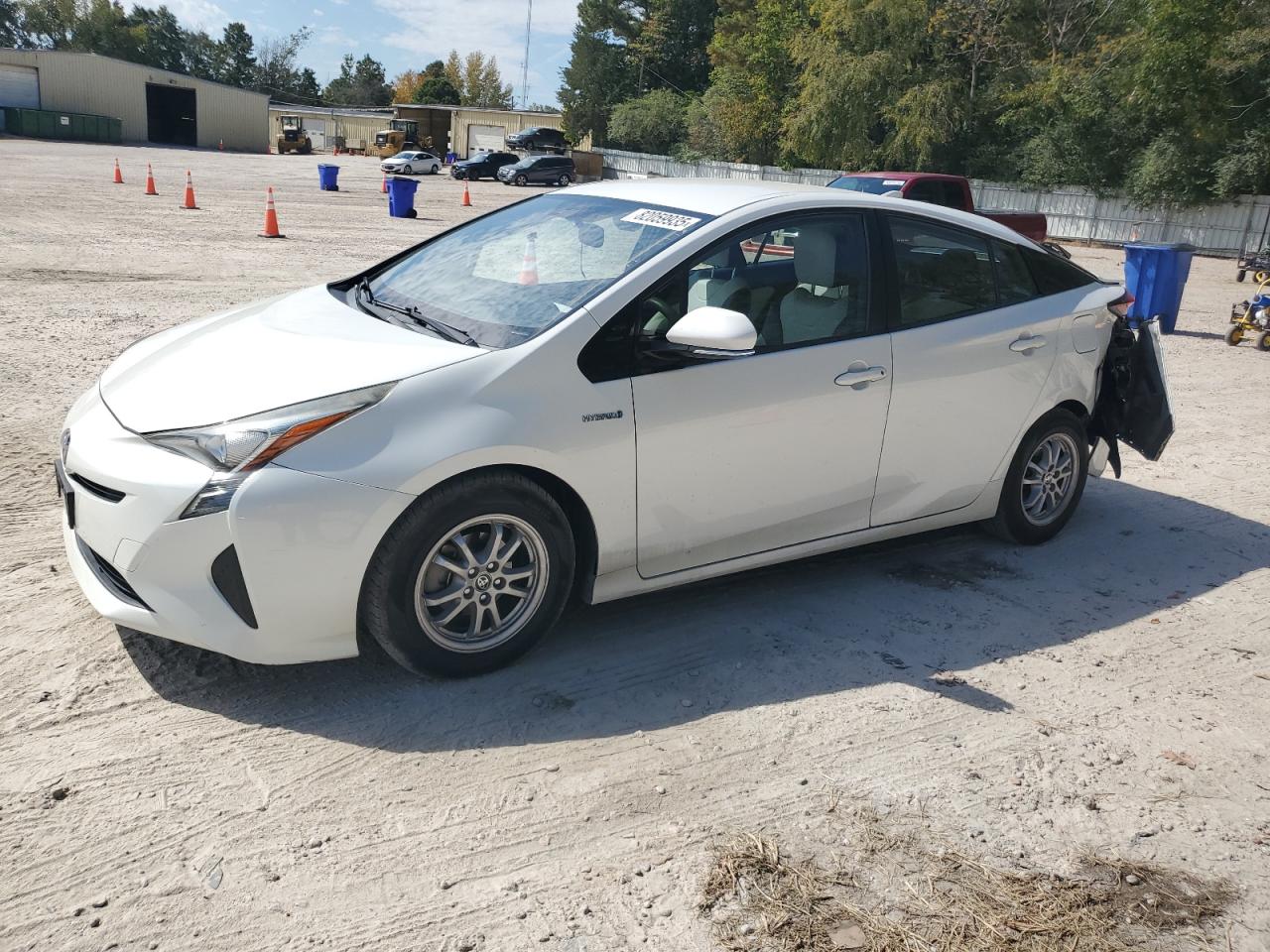 2016 Toyota Prius white hatchback hybrid JTDKARFU7G3017729 photo #1