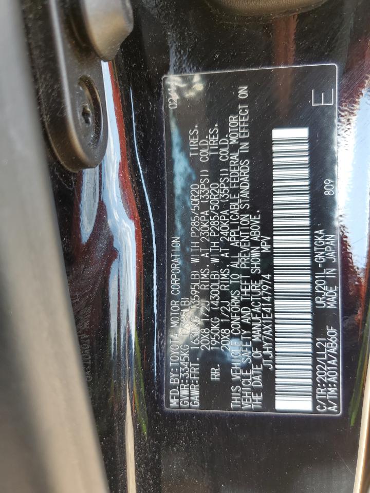 2014 Lexus Lx 570 VIN: JTJHY7AX1E4147974 Lot: 71250185