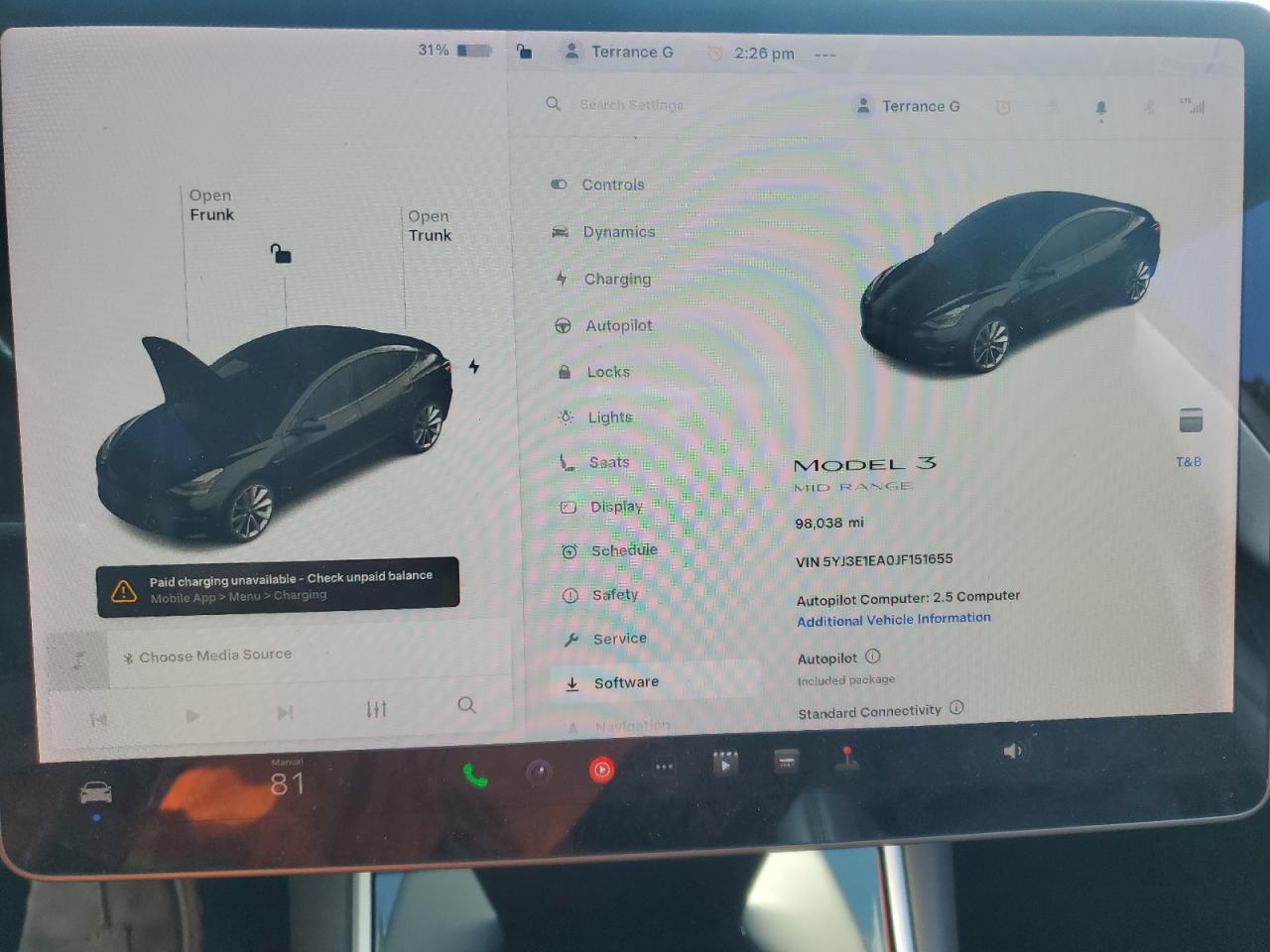2018 Tesla Model 3 VIN: 5YJ3E1EA0JF151655 Lot: 80851525