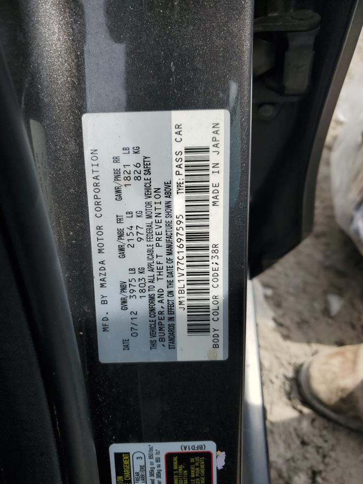 2012 Mazda 3 I VIN: JM1BL1V77C1697595 Lot: 81402325