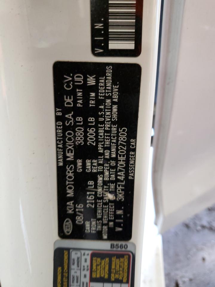 2017 Kia Forte Lx VIN: 3KPFL4A70HE027805 Lot: 71703125