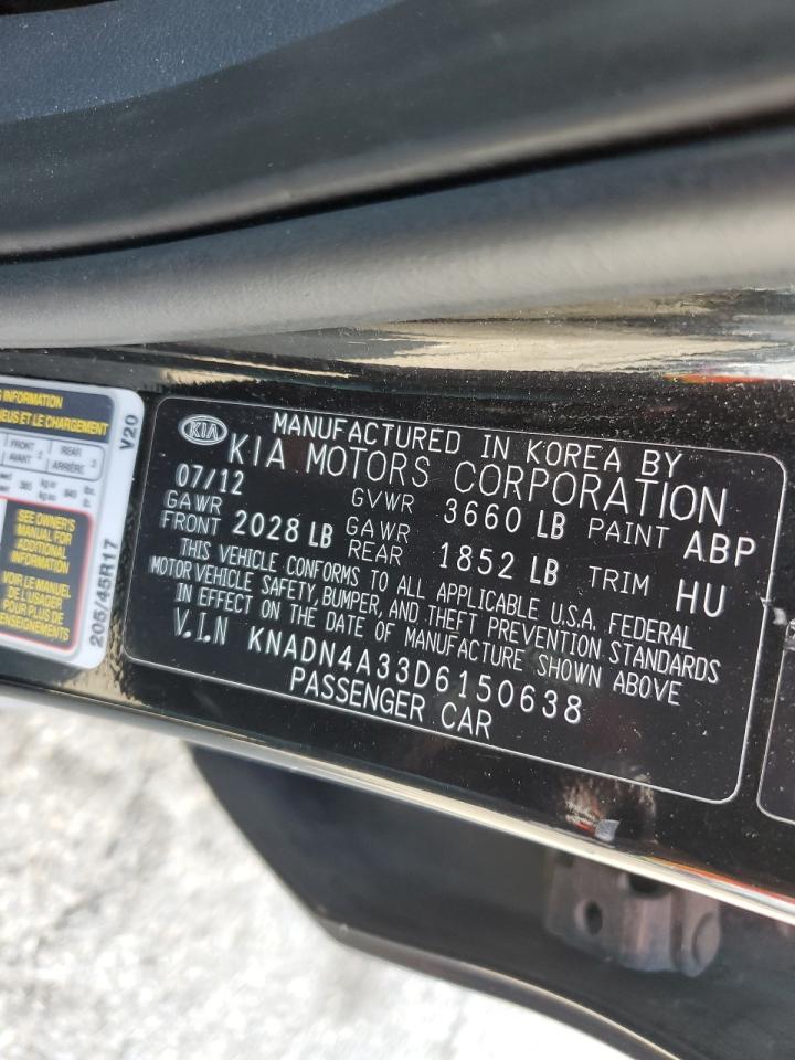 2013 Kia Rio Ex VIN: KNADN4A33D6150638 Lot: 71075955