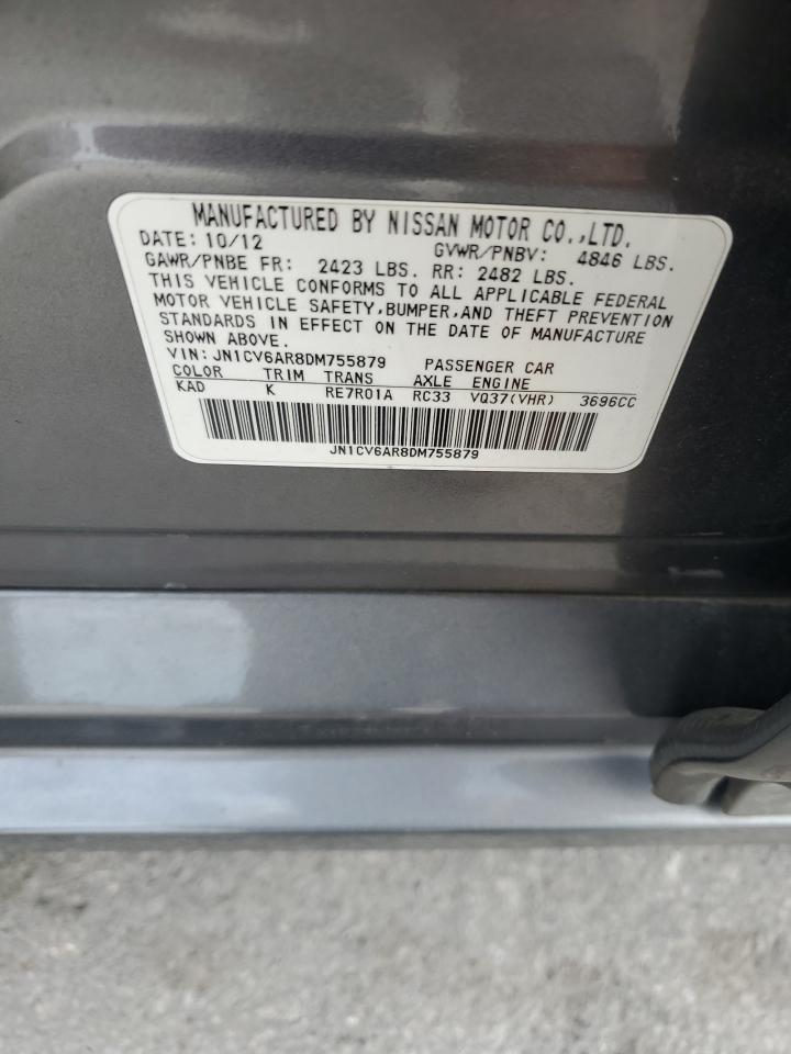 2013 Infiniti G37 VIN: JN1CV6AR8DM755879 Lot: 71993585