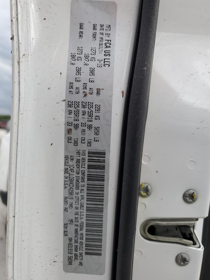 2019 Jeep Cherokee Limited VIN: 1C4PJLDBXKD429019 Lot: 83791825