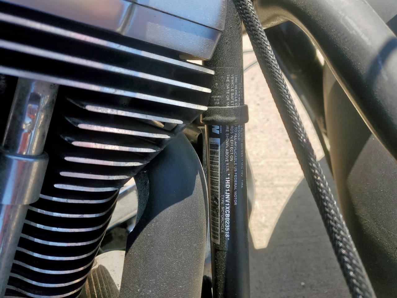 2012 Harley-Davidson Flstfb Fatboy Lo VIN: 1HD1JNV1XCB023518 Lot: 81859215