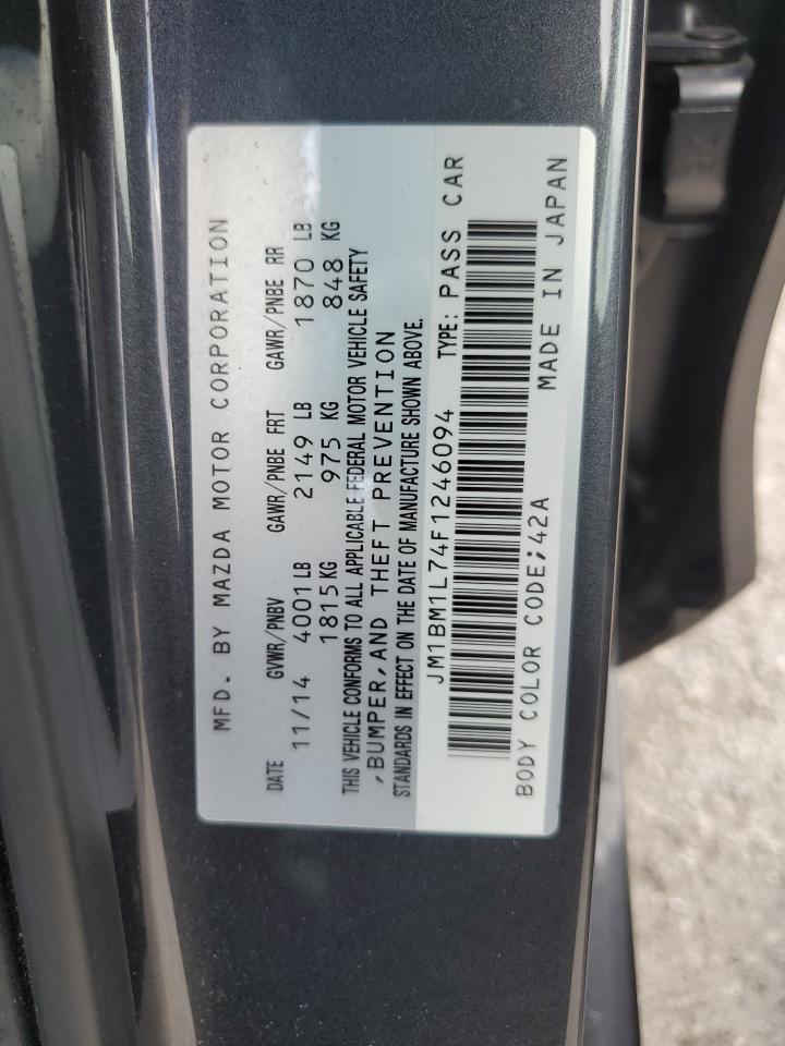 2015 Mazda 3 Touring VIN: JM1BM1L74F1246094 Lot: 80684495